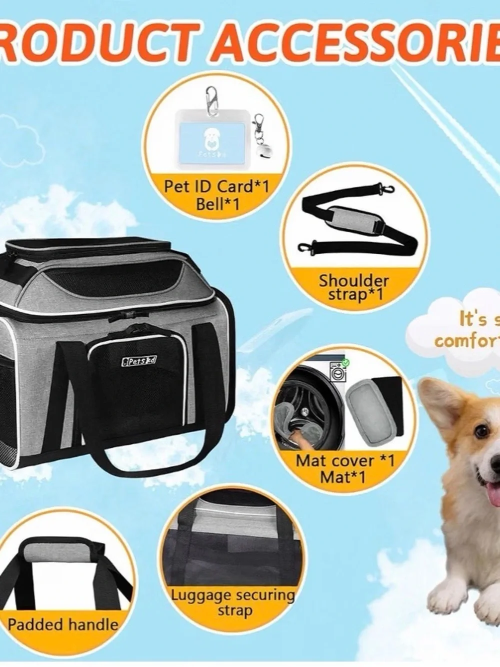 Practically New Airline-Approved Pet Carrier (18x11x11)